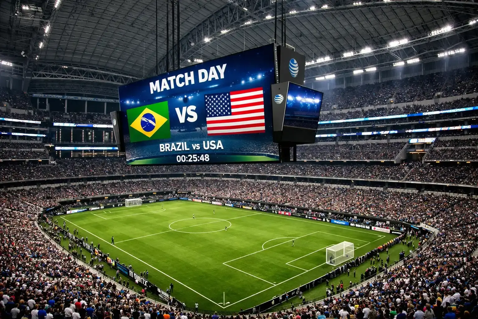 AT&T Stadium i Dallas, arena för Japan mot Sverige på VM 2026