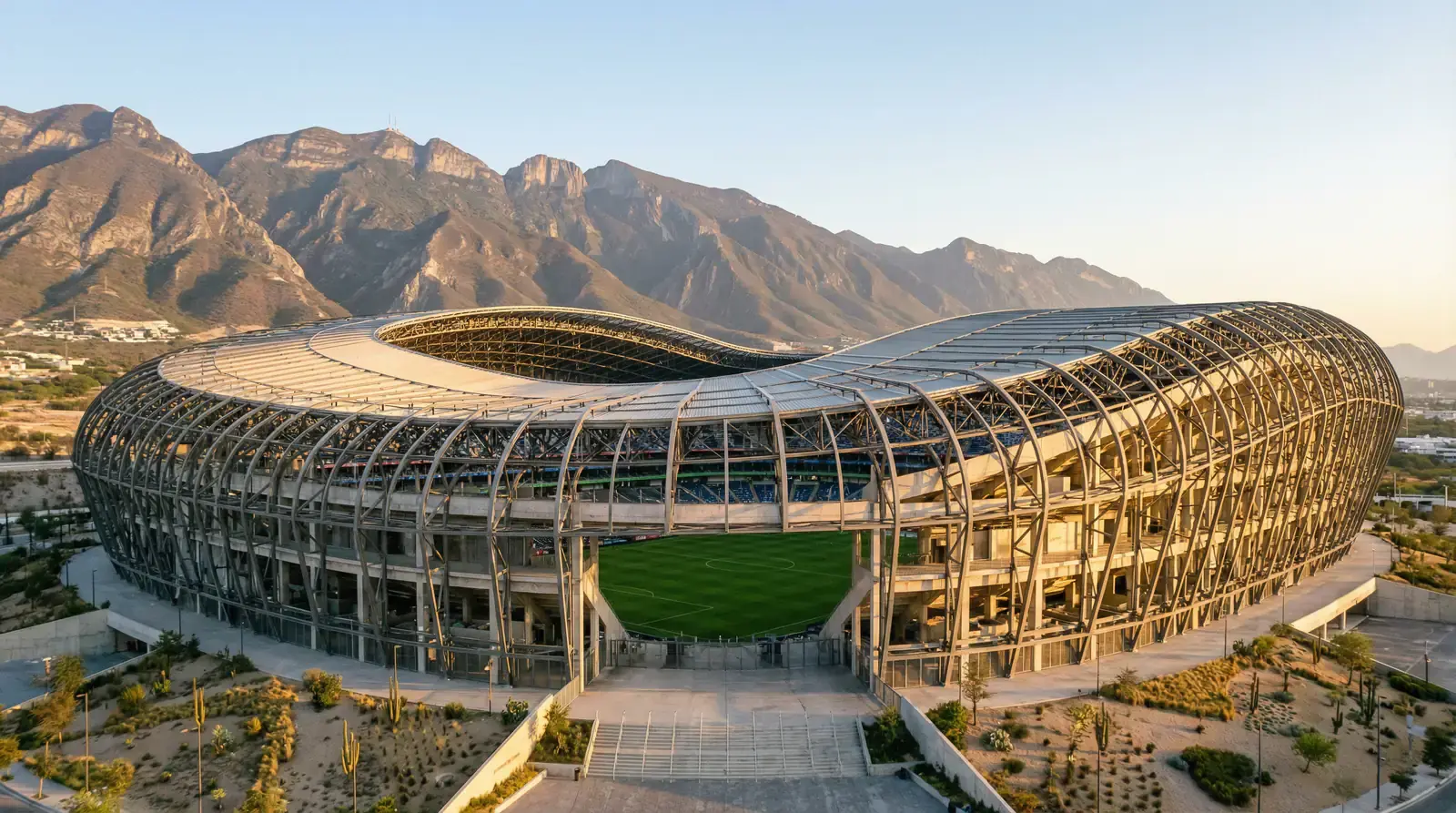 Estadio BBVA i Monterrey, Mexiko, arena för Sverige mot Tunisien på VM 2026