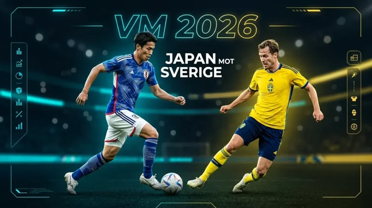Japan vs Sverige VM 2026 — avgörande match, scenarier & odds