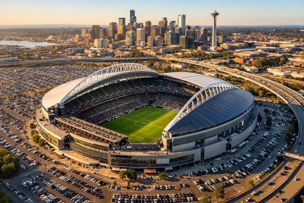 Karta över alla 16 VM 2026-arenor i USA, Mexiko och Kanada