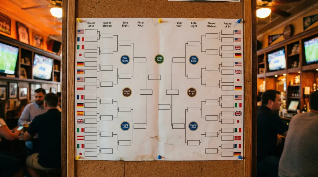 Slutspelsträd VM 2026 med vägen från omgång 32 till final