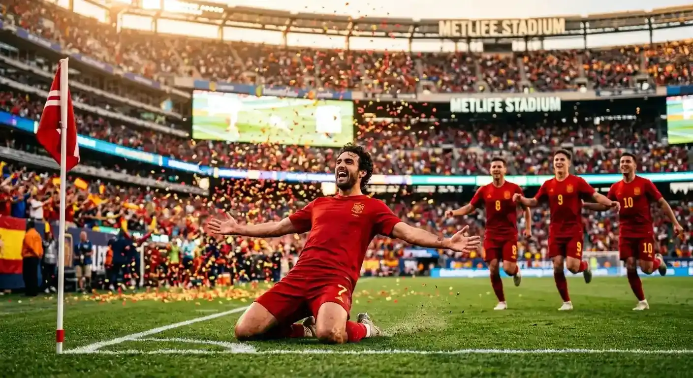 Målgest från VM-finalen 2026 — Ferran Torres avgör mot Argentina