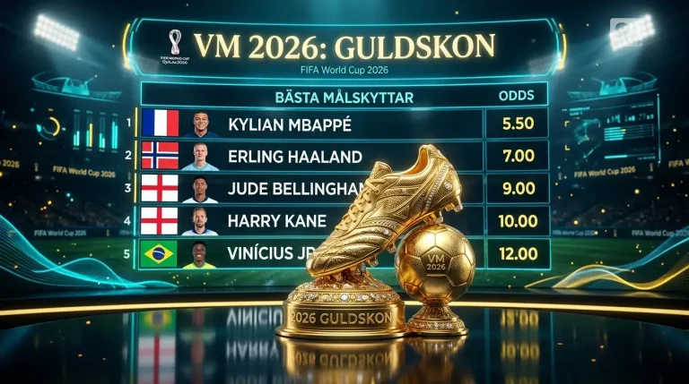 VM 2026 Skytteliga-odds — vem blir skyttekung?